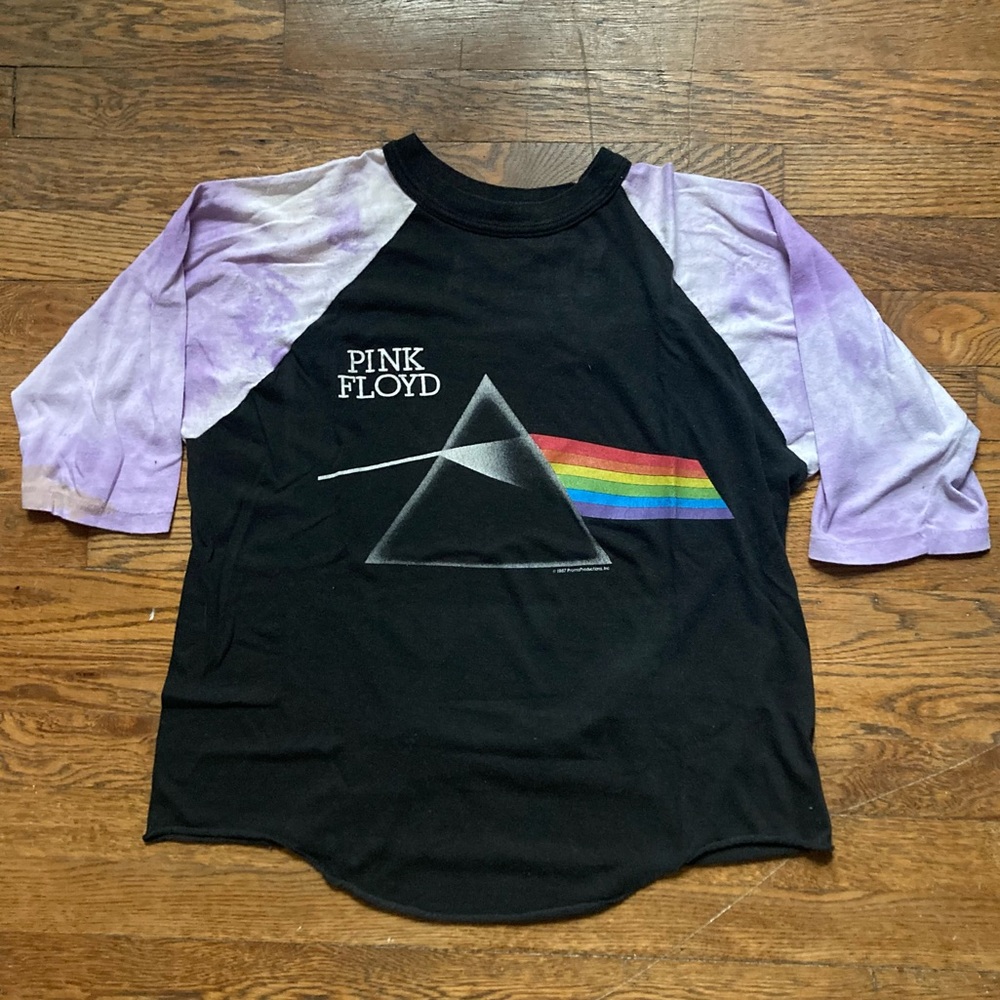 Vtg 1987 PINK FLOYD Darkside of the Moon tour tee - Picture 1 of 5